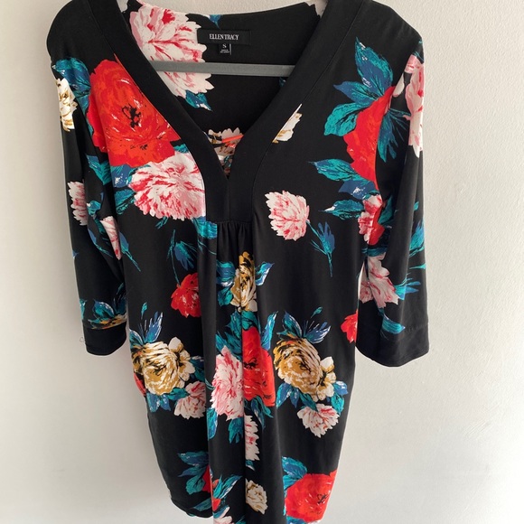 Ellen Tracy floral dress, size small, polyester/spandex blend. Great condition. - Picture 8 of 13